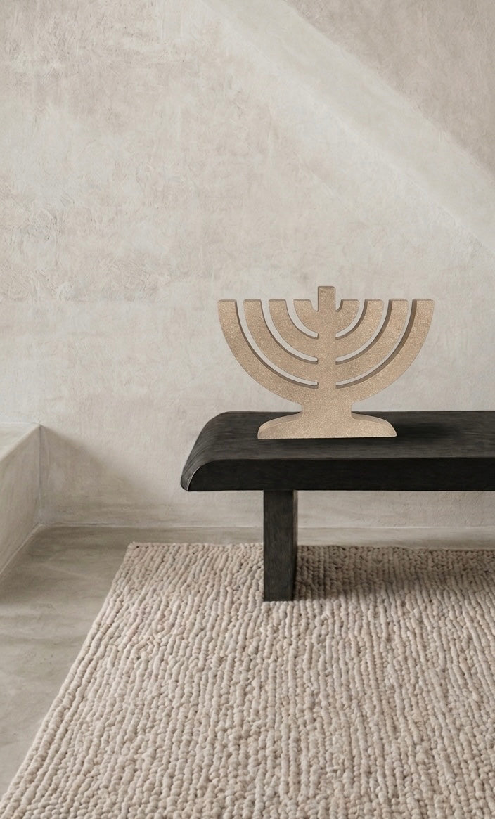 חנוכיית מנורה, חנוכיות מבטון בעבודת יד, HILUNA