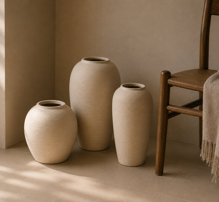 TERRA SET, אגרטלים בעבודת יד, HILUNA