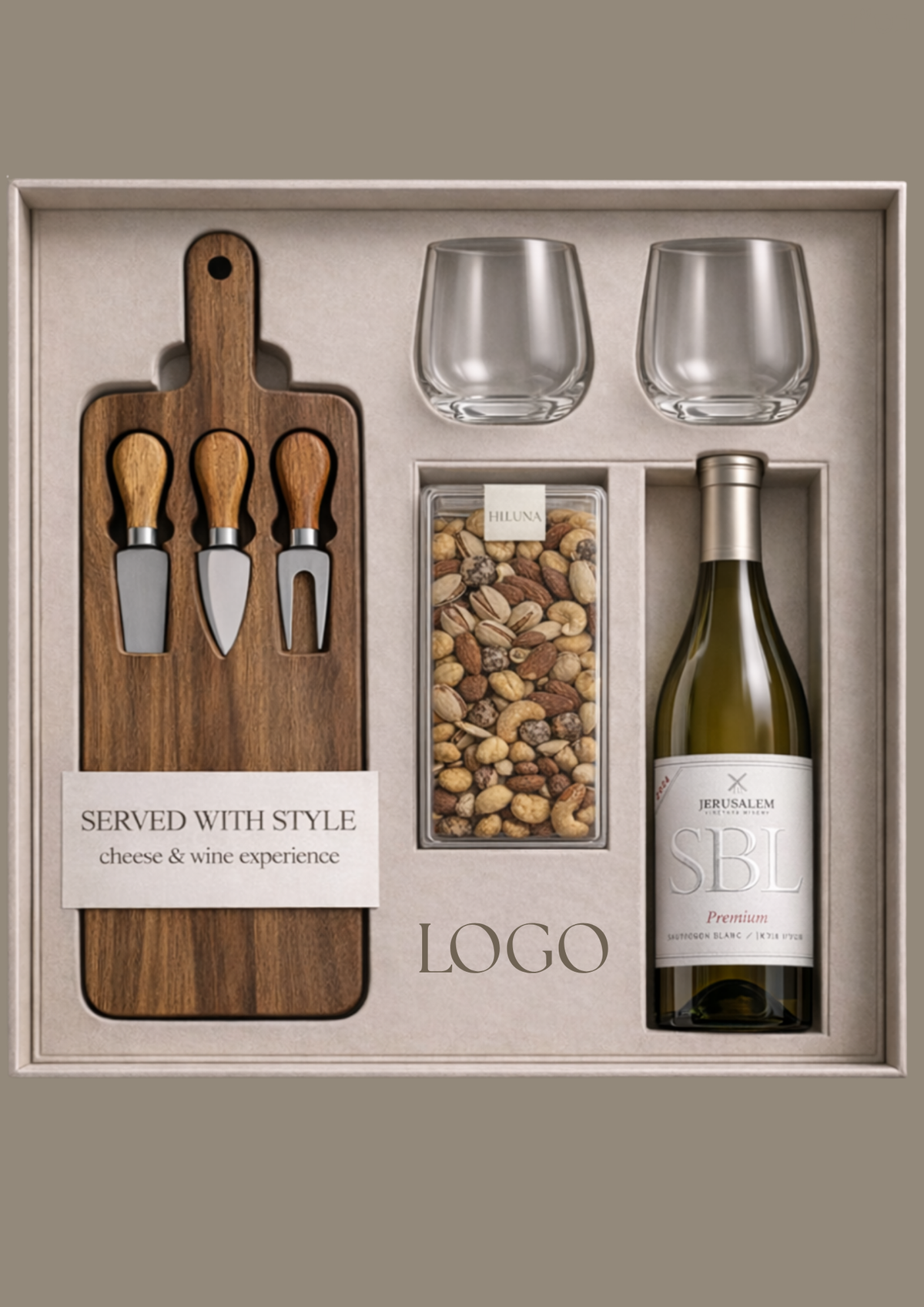 White Holiday Box, מארזים לעסקים בעבודת יד, HILUNA (תמונה 2)