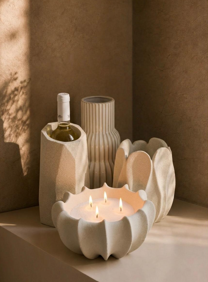 ALMA SET - פתיתי שעווה, נרות בעבודת יד, HILUNA (תמונה 3)